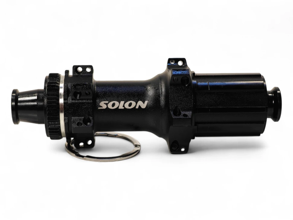 SP, 14G*24H, 12*142 мм, CenterLock, задняя втулка Solon, 4 пром. подшипника, черная, HG