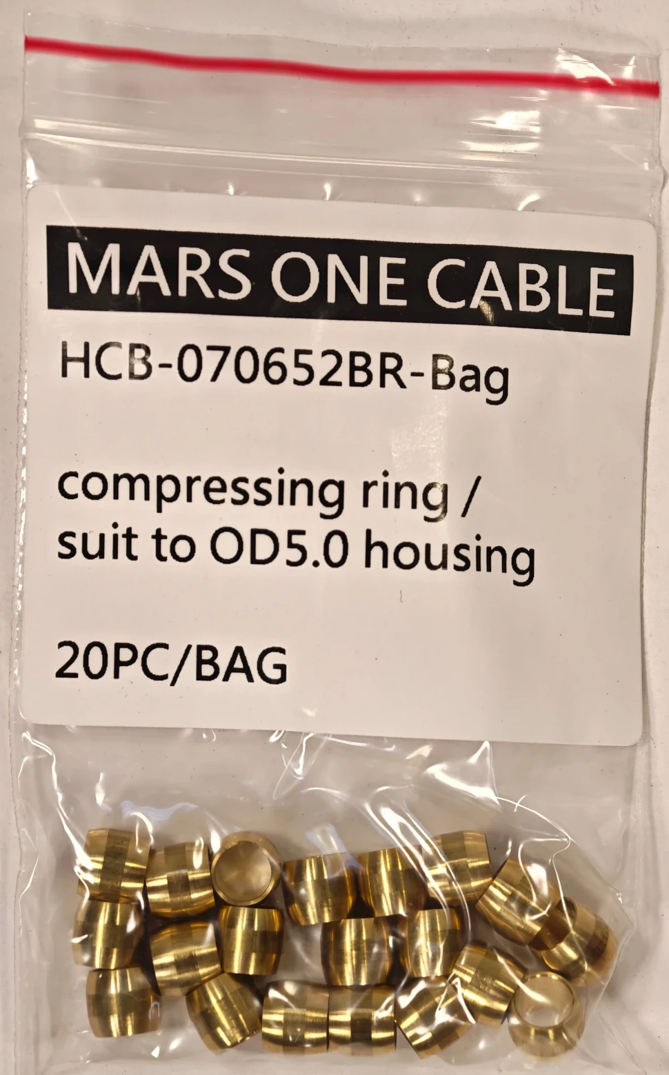 Оливки 5мм,  MarsOne, латунь, 20 шт.