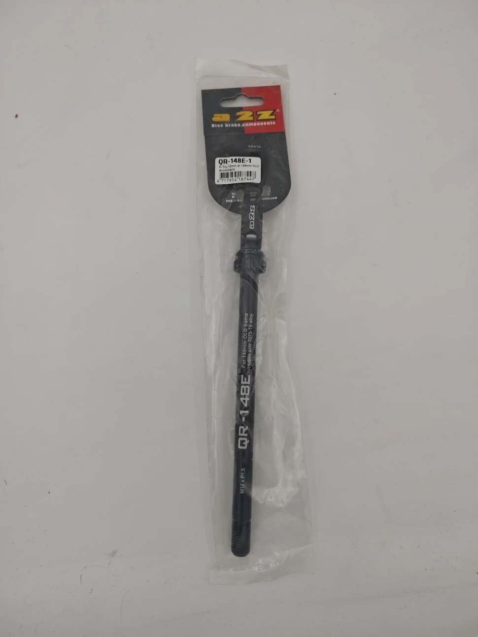 Ось задняя A2Z E-Tru 12 мм, 148 мм. Цвет: черный.