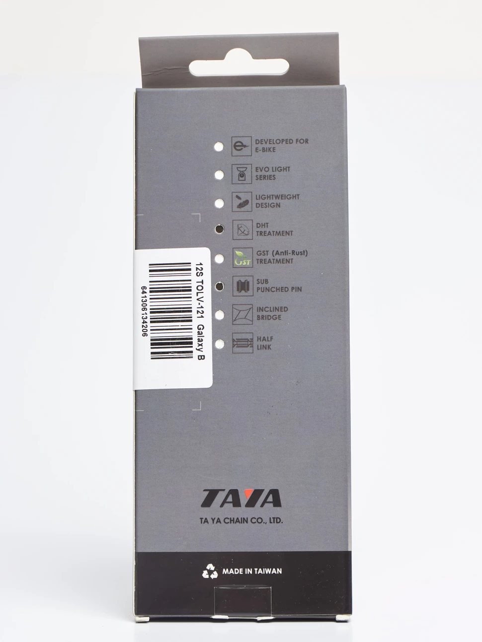 TOLV-121 Galaxy,12 скоростная цепь  для велосипеда TAYA. Цвет: гэлакси. В комплект входит 2 замка.