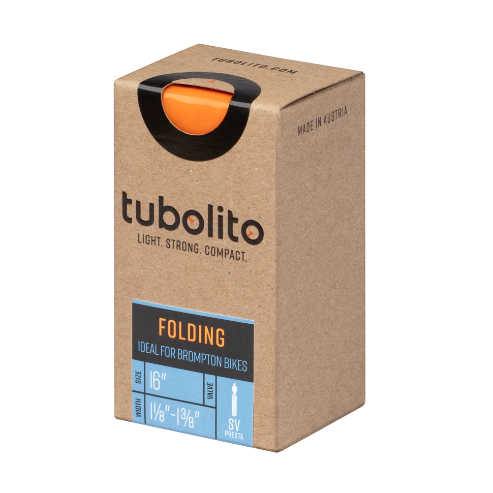 Tubo-Folding-Bike-SV-16, легкая камера TUBOLITO для складного велосипеда, велониппель