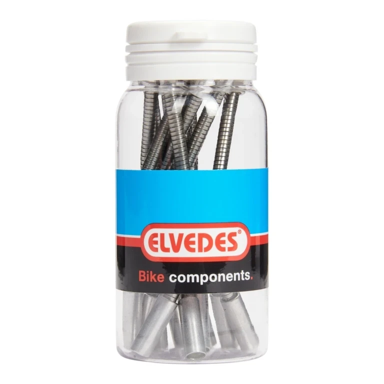 Стяжка тормозного троса Elvedes, 5.0 мм, нержавеющая сталь, стальной, 10 штук