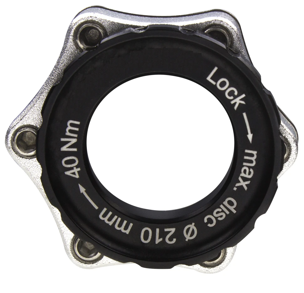 Переходник IceStop 6 болтов (CenterLock), с блокировочным кольцом, 20 мм.
