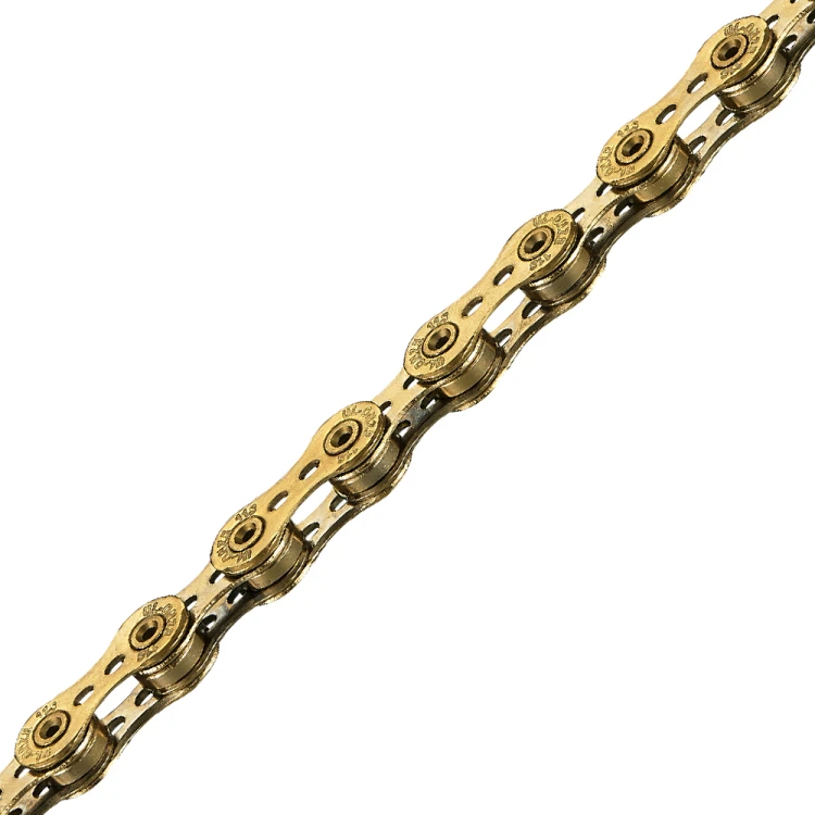 ONZE-111 (UL) Ti-Gold,11 скоростная ультралегкая цепь для велосипеда TAYA. Цвет: золотой. В комплект