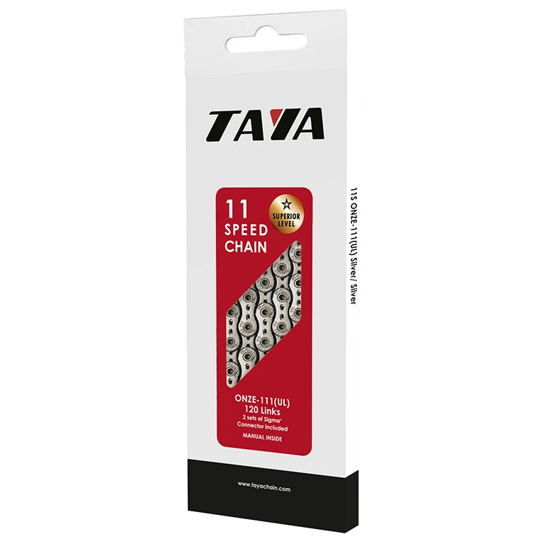 ONZE-111 (UL) Silver/Silver,11 скоростная ультралегкая цепь для велосипеда TAYA. Цвет: серебристый.