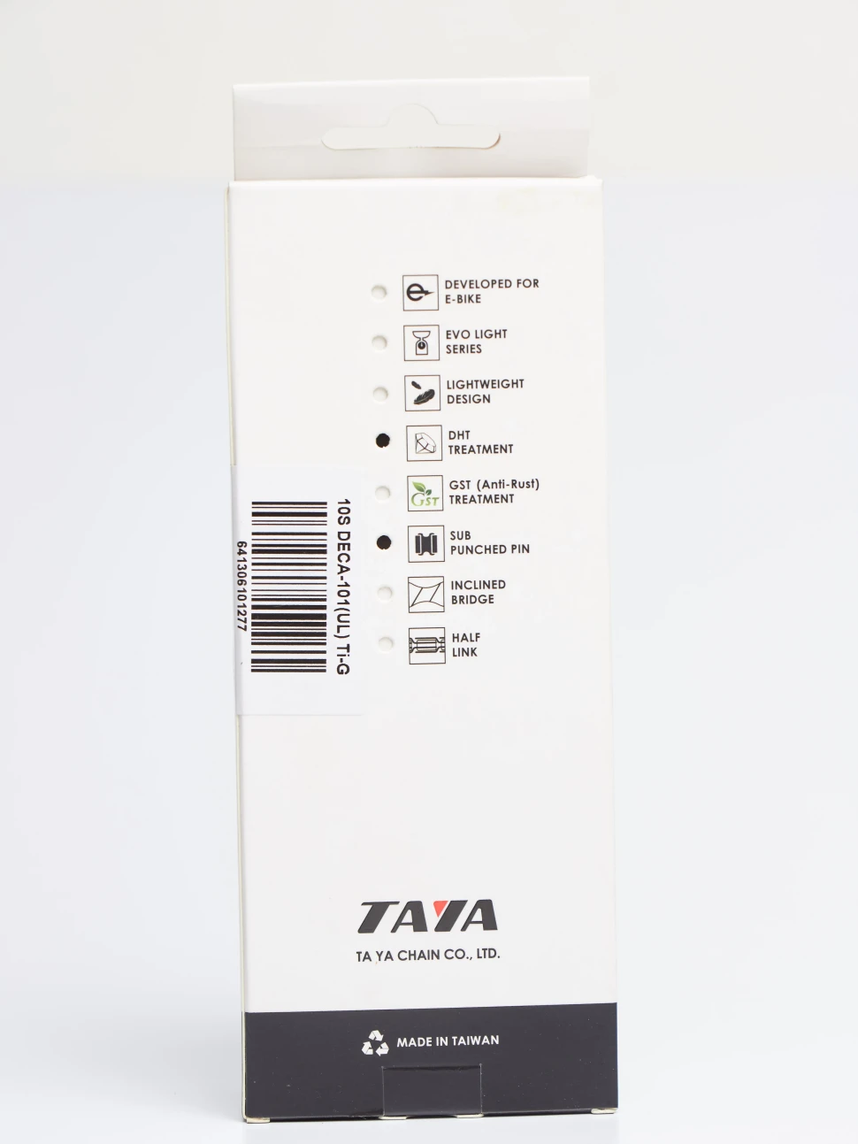 DECA-101 (UL) Ti-Gold,10 скоростная ультралегкая цепь TAYA для велосипеда. Цвет: золотой. В комплект