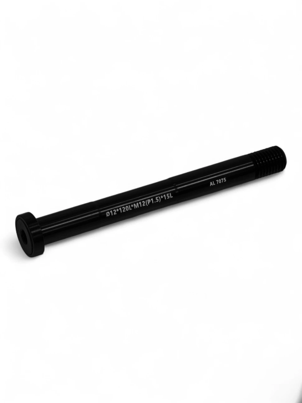 PQRT16.001 Передняя ось для втулок 12x100，Al7075, L=120mm，M12*P1.5mm чёрная