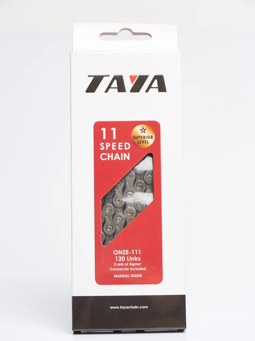 ONZE-111 Ti-Black, 11 скоростная цепь для велосипеда TAYA. Цвет: черный. В комплект входит 2 замка.