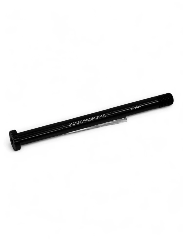 PQRT16.003 Ось передняя Boost 15x110，Al7075, L=156mm，M12*P1.5mm-15mm, чёрная