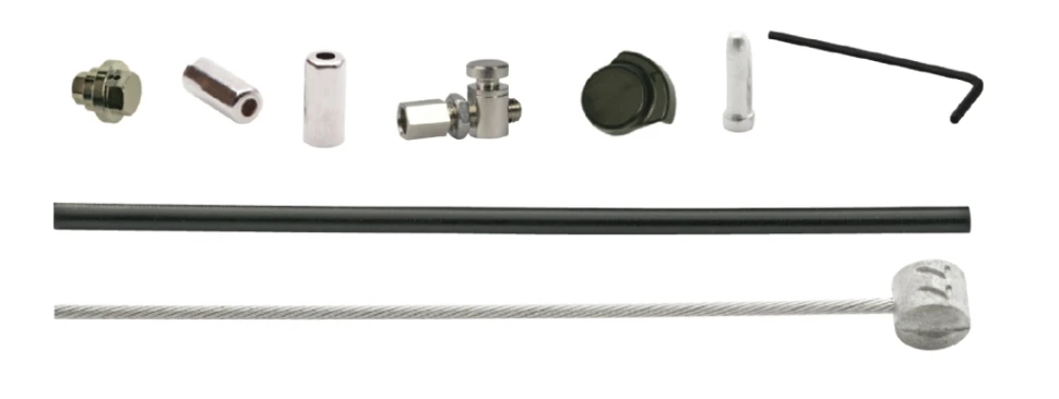 Набор Elvedes для роллерных тормозов SHIMANO BR-IM85/81/55/45: трос, оплетка, 1000/1250 мм, черный