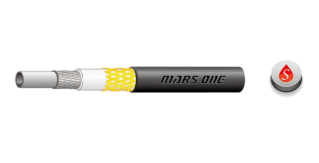 Оплетка троса переключения Mars One, кевларовая, 4.0 мм, 50 метров в бухте. Цвет: черный.