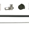 Набор Elvedes для роллерных тормозов SHIMANO BR-IM85/81/55/45: трос, оплетка, 1700/2250 мм, черный — фото 1