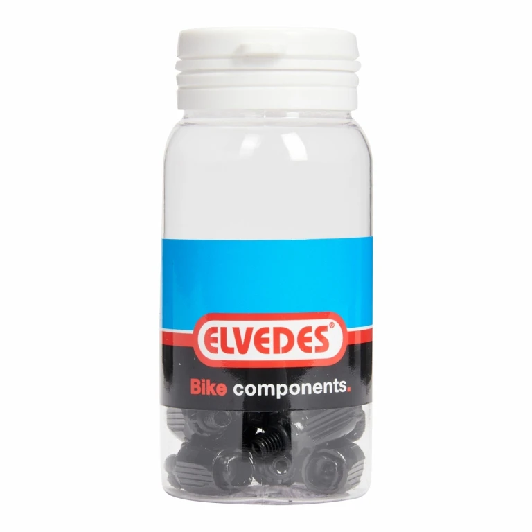 Натяжитель троса переключения Elvedes, сталь, черный, 15 штук