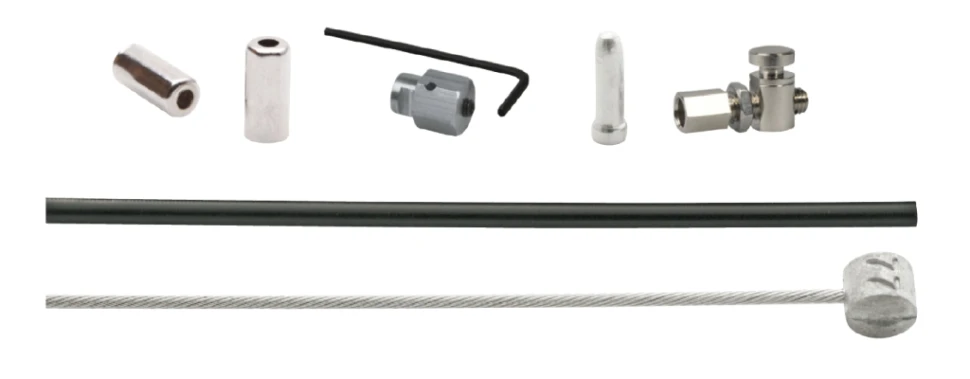 Набор Elvedes для роллерных тормозов SHIMANO BR-IM41/50/53: трос, оплетка, 1700/2250 мм, черный