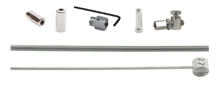 Набор Elvedes для роллерных тормозов SHIMANO BR-IM41/50/53: трос, оплетка, 1000/1250 мм, серебристый