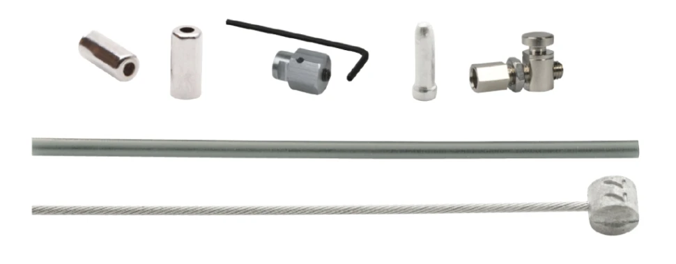 Набор Elvedes для роллерных тормозов SHIMANO BR-IM41/50/53: трос, оплетка, 1000/1250 мм, серебристый