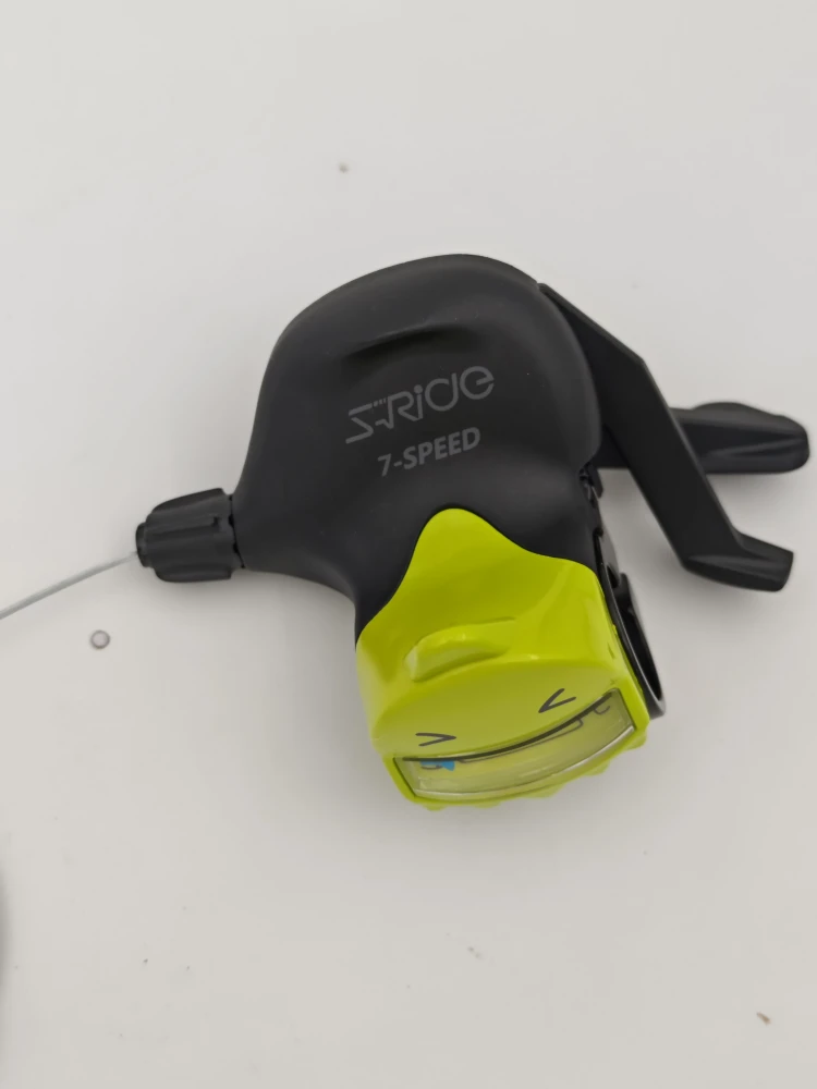 Манетка для детей S-Ride SL-K200 тип Trigger Shifter,7ск, зелёная, правая сторона