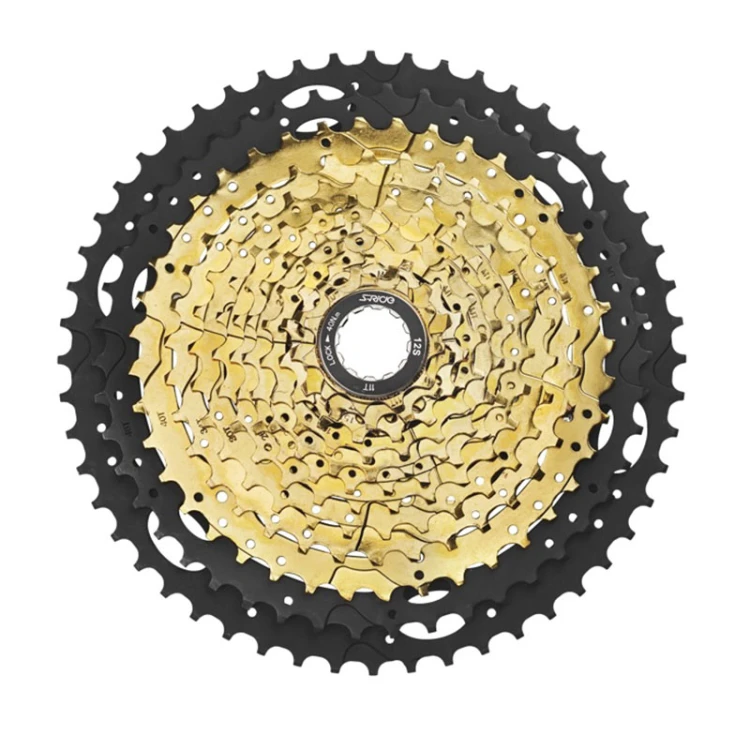 10.5006.120.140AM Кассета S-Ride CS-M600, 11-50T, 12 скоростей, цвет золотой и черный, на алюминиево