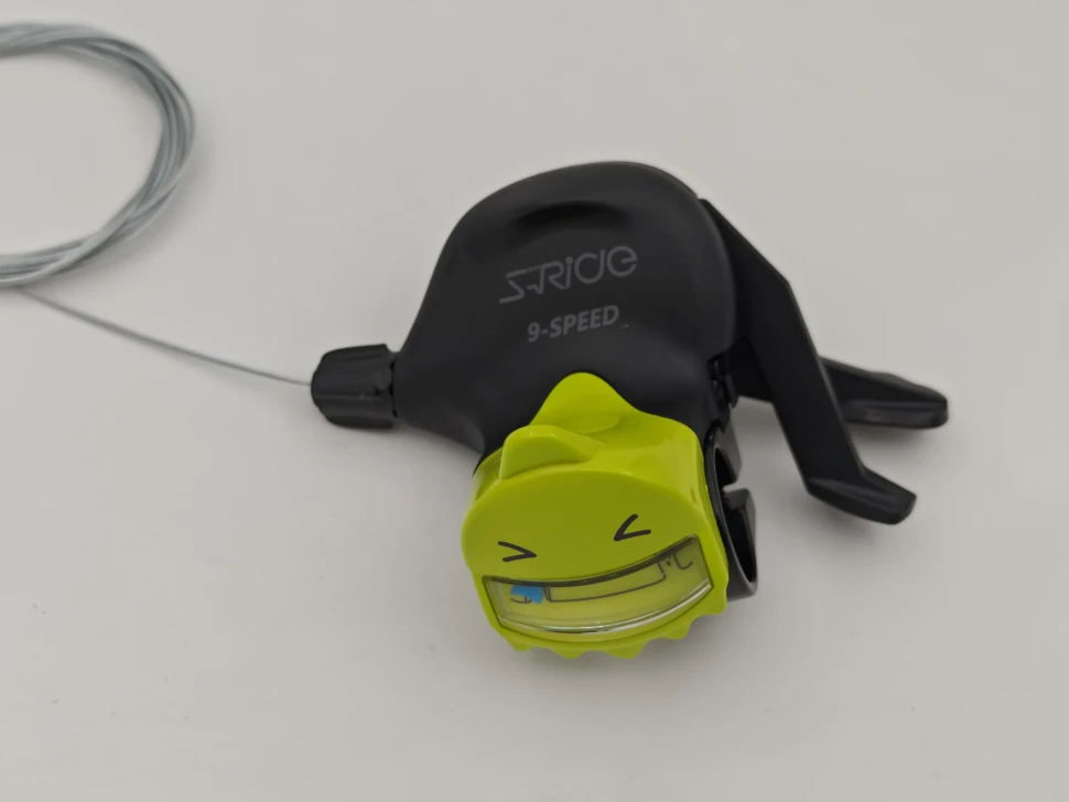 Манетка для детей S-Ride SL-K200 тип Trigger Shifter, 9ск, зелёная, правая сторона