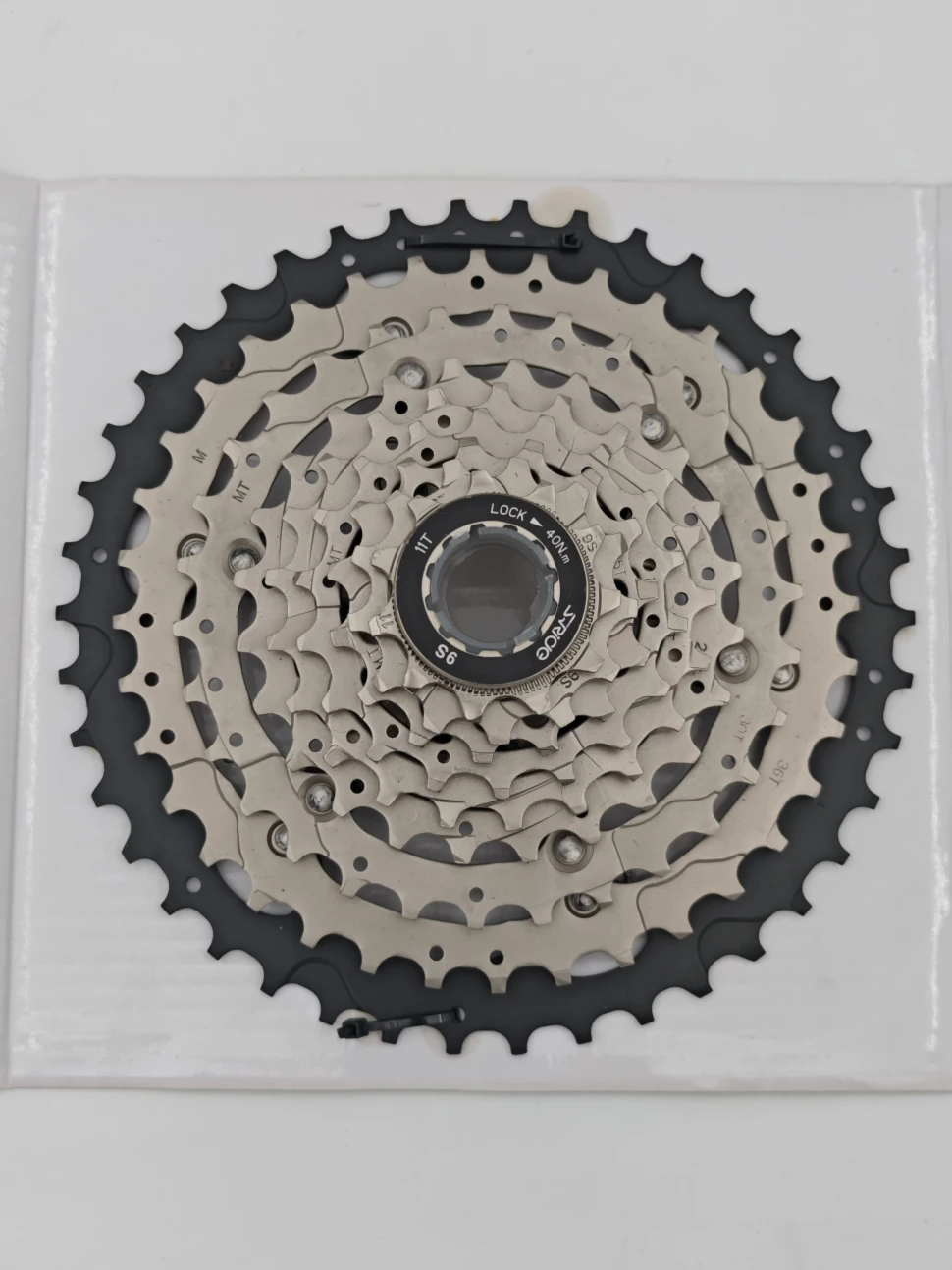 Кассета S-Ride CS-M300 42T, 9ск, серебристая, черный алю-паук, CS- M300091142,11-13-15-18-21-24-30-3