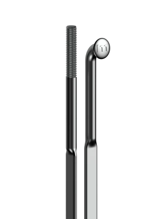 274мм, чёрная спица J-bend CNSpoke Aero424 2.0-0.95*2.2-2.0мм