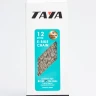 E TOLV-121 Silver/Silver, 12 скоростная цепь TAYA для электровелосипеда, серебристый / серебристый. — фото 1