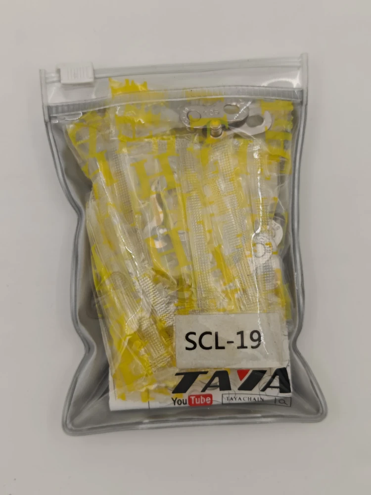 SCL-19 Silver/Silver (10 sets), Замок TAYA Sigma+ подходит для 10 скоростных цепей, серебристый.