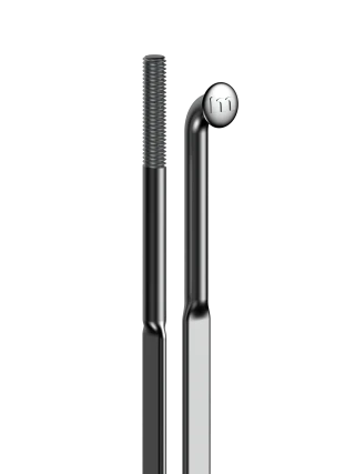 308мм, чёрная спица J-bend CNSpoke Aero424 2.0-0.95*2.2-2.0мм