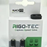 2 Чёрных клапана AIGO-TEC CSV, переходник Presta–Schrader, алюминиевые. — фото 1