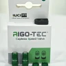 2 Зелёных клапана AIGO-TEC CSV, переходник Presta–Schrader, алюминиевые. — фото 1