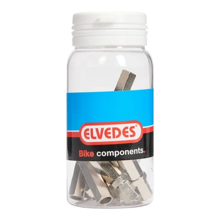 Натяжитель троса Elvedes М6, винтовой, латунь, серебристый, 10 штук