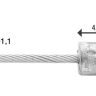 Трос переключения Elvedes для SHIMANO/SRAM,19 жил, 1.1х2250 мм, наконечник: 4.5х4.5 мм — фото 3