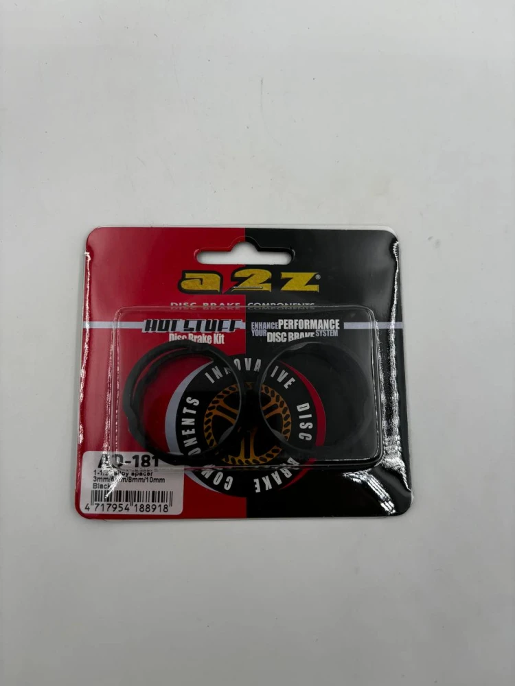 Проставочное кольцо 1-1/8" A2Z, 3/5/8/10 мм. Цвет: черный. В комплекте 4 штуки.