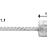 Трос переключения Elvedes для SHIMANO/SRAM, 49 жил, слик, более гибкий, 1.1х2250 мм,  4.5х4.5 мм — фото 1