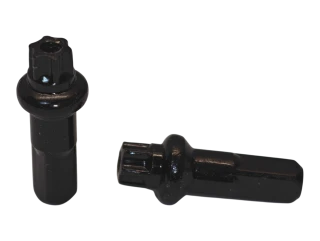 Nipple-Alumiunim, 16 mm, black. 2.0