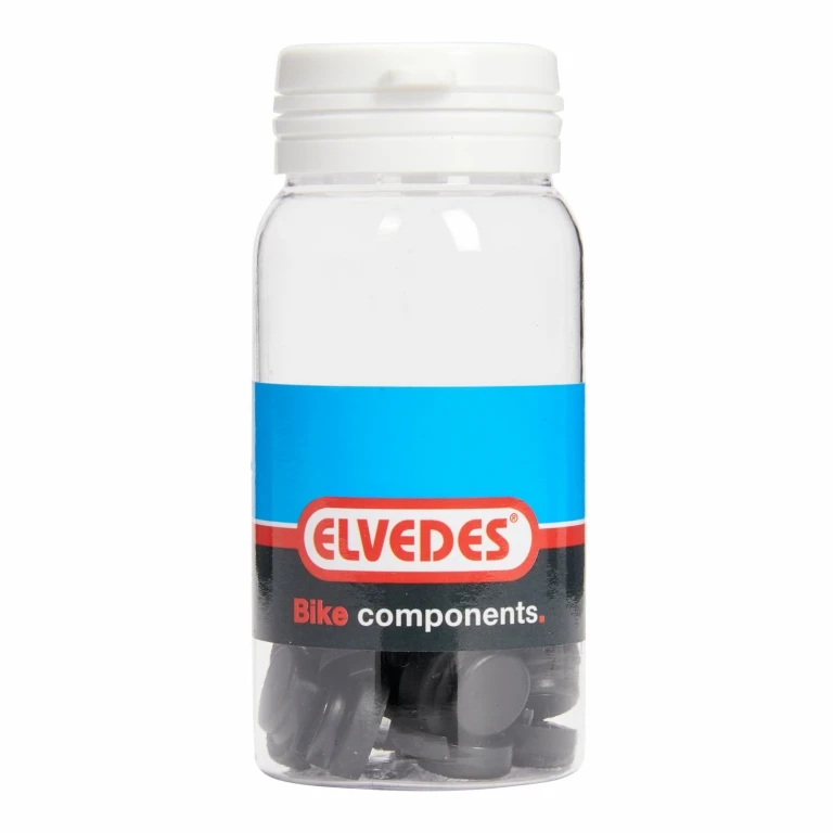Специальная шляпка Elvedes (e-cap) для болта для тормозного троса, ПВХ, черный, 25 штук