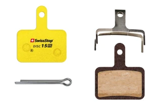 Тормозные колодки Swissstop для дисковых тормозов, пок RS. Подходят для Shimano Deore, Tektro Orion.